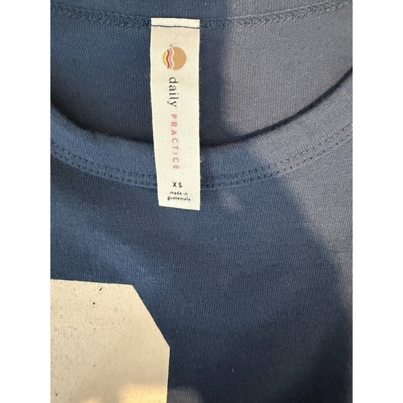 NWOT Anthropologie Daily Practice Graphic T-shirt Midi Dress Navy/White XS - Picture 8 of 10
